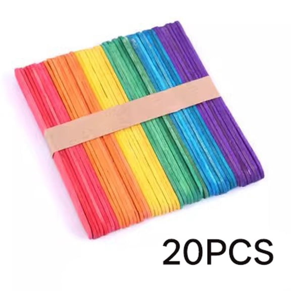 ACDANC 4.5" Colored Craft Sticks, Assorted Color Popsicle Sticks, Small Craft Sticks for Arts, Diy Projects & School Supplies 1000 Count