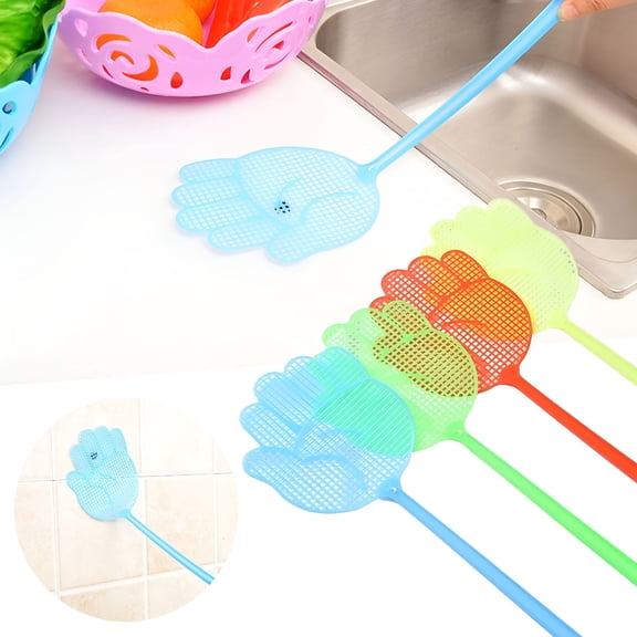 ACDANC 4 Pack Fly Swatters Multi Colors Manual Plastic Fly Swatter Set