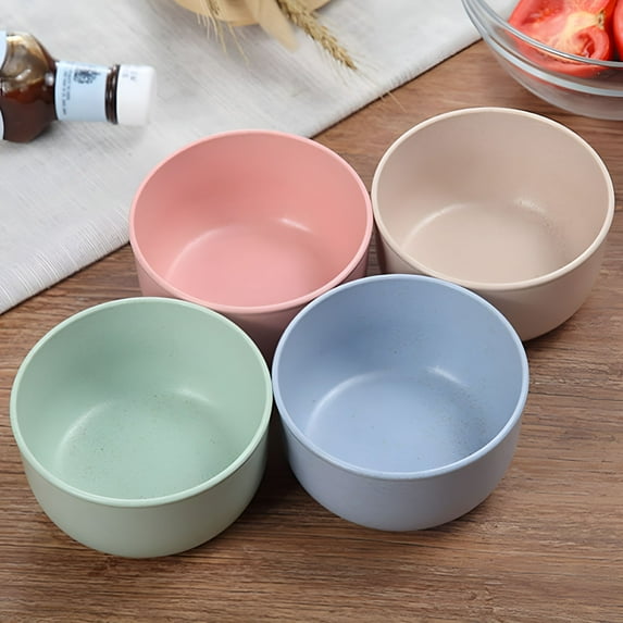 ACDANC 2026 New 4 Pack Unbreakable Cereal Bowls,Wheat Straw Bowl 14 Oz for Rice Noodle Soup Healthy Kitchen Dinnerware Set for Dinner Parties,Dishwasher and Microwave Safe