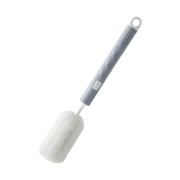 ACDANC 4 Pcs Bottle Brush Sponge Cleaner, Long Handle Cup Washer for Baby Bottles Glassware Mugs, 360 Degree Rotating Kitchen Scrubber for Narrow Neck Thermos and Teapots