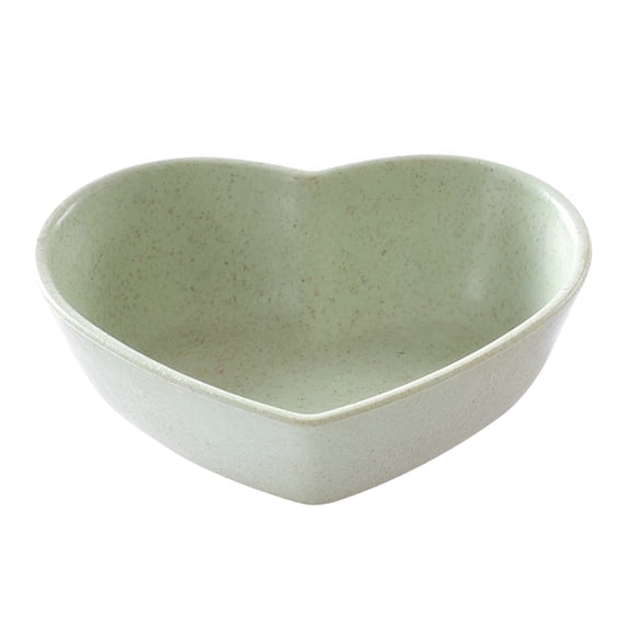 ACDANC 4 Pcs Heart Shaped Candy Dish Ceramic Sauce Bowl Round Heart-shaped Dipping