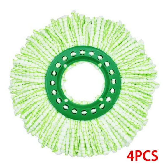 ACDANC 4 Pcs Mop Head Replacement,Compatible Design Mop Head,Strong Absorption Easy Replacement Cedar Mop Replace Head for Libman Tornado,Green