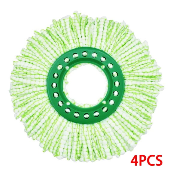 ACDANC 4 Pcs Mop Head Replacement for Libman Tornado System, Machine Washable Microfiber Spin Mop Refills, Super Absorbent Floor Cleaning Heads for Home and Kitchen