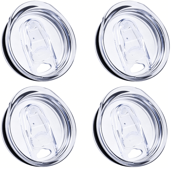ACDANC 4 Pcs Replacement Lids for 20 oz Flat Bottomed Straight Body Tumblers with Inner Mouth about 2.76inch, Replacement Skinny Cup Lids for Water, Coffee or Tea on Travel, Work Hour and Daily Life
