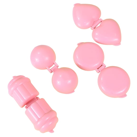 ACDANC 4 Pcs Round Cake Pop Mold Set, Press Tool for Baking, Sushi, and Candy Making, DIY Dessert Accessories for Birthday Parties, Weddings, and Home Baking