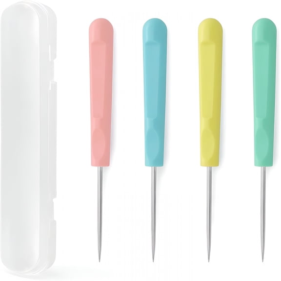 ACDANC 4 Pcs Sugar Stir Needle Scriber Needle Cookie Decorating Tool 5.2 Inches
