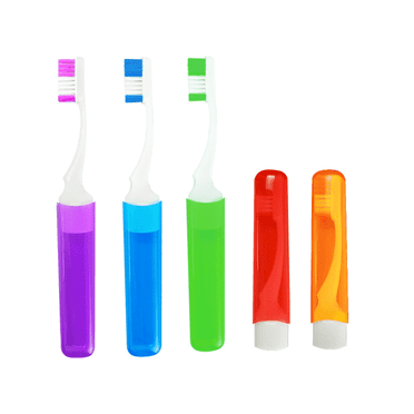 ACDANC 4 Pcs Travel Toothbrush,Portable and Compact Gum Toothbrush,Extra Fine and Soft Tooth Brush,