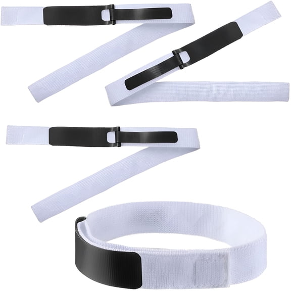 ACDANC 4 Pieces Catheter Supplies Foley Catheter Stabilization Device Holder Urinary Legband Leg Strap Tube Holder Anti Slip Anti Irritation Silicone Grip (Black)