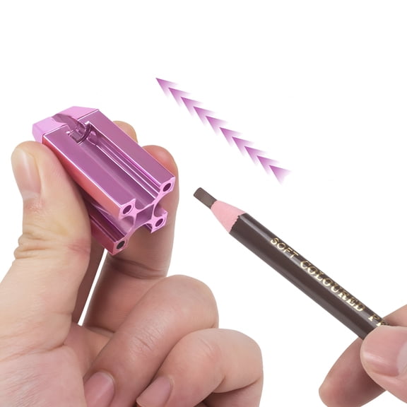 ACDANC 4-in-1 Eyeliner Pencil Sharpener, Portable Professional Smooth Edge Eyebrow Pen Sharpener for All Wooden Pencil Sizes