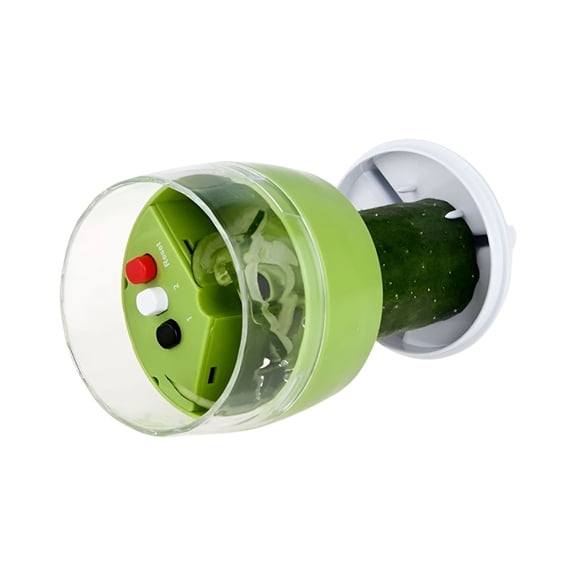 ACDANC 4 in 1 Vegetable Spiralizer Slicer,Adjustable Zucchini Carrot Noodle Maker,Cucumber Spiral Cutter,Easy to Use Kitchen Tool,Safe GripGreen