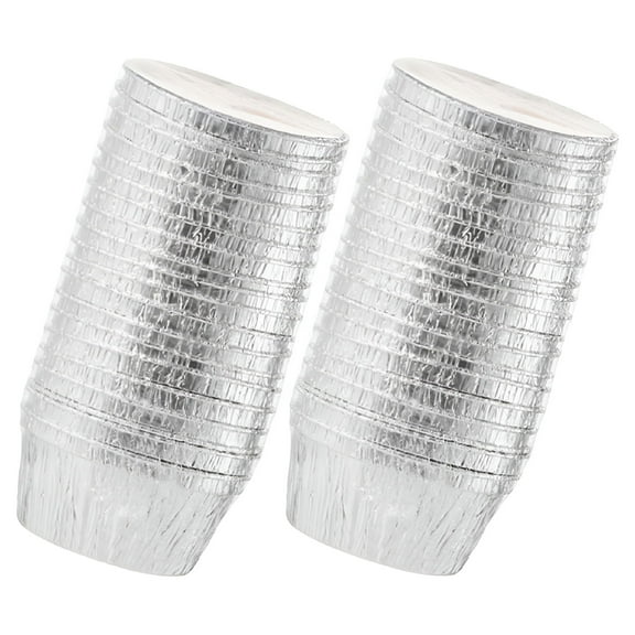 ACDANC 40 Pcs Cake Tin Foil Cup Paper Cups Cupcake Baking Cups Cake Packaging Mini Muffins Pudding Liner Egg Tart Cups