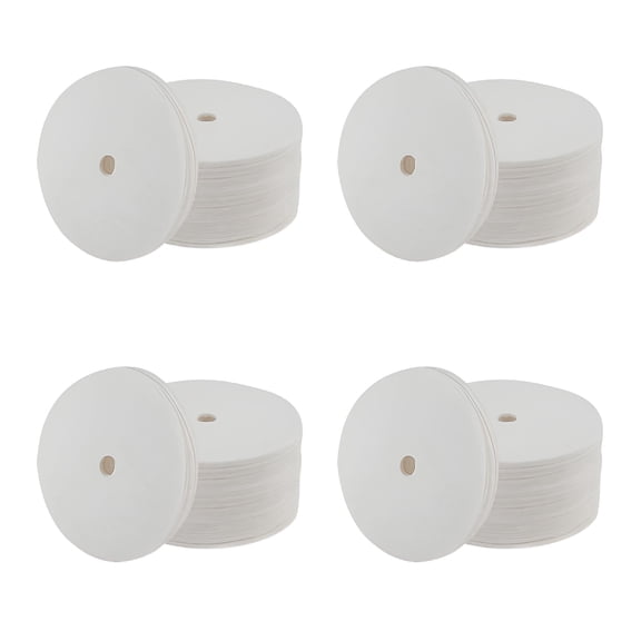ACDANC 400 Pcs Disc Coffee Filters, 3.5 Inch Unbleached Natural Paper Filter for Percolator Coffee Pot and Flat Bottom Basket, Disposable Brewing Accessories