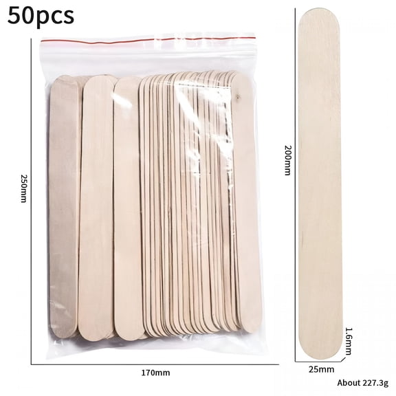 ACDANC 42 Pcs Jumbo Craft Sticks, Extra Large Natural Wood Popsicle