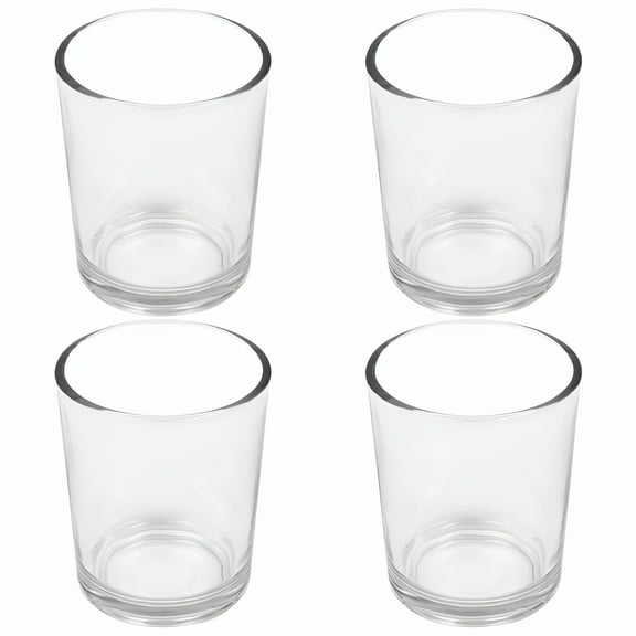 ACDANC 4Pc Glass Votive Candle Holders for Wedding, Spa & Meditation