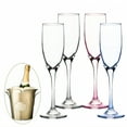 thumbnail image 1 of ACDANC 4Pcs Champagne Flutes Plastic 5 oz Fall-Proof Clear Cups Cocktail Cups for New Year Party Gathering Mix1, 1 of 7