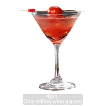 ACDANC 4Pcs Cocktail Glasses,Cocktail Colors Glasses Drinking Set,Finely Crafted Whisky Glass Sets,160Ml