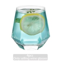 ACDANC 4Pcs Cocktail Glasses,Sleek Cup Body Glasses Drinking Set,Long Drinks Whisky Glass Sets,320Ml