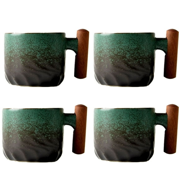 ACDANC 4Pcs Espresso Cups Espresso Cups Set Of 4 Double Espresso Cups,Gradient Green