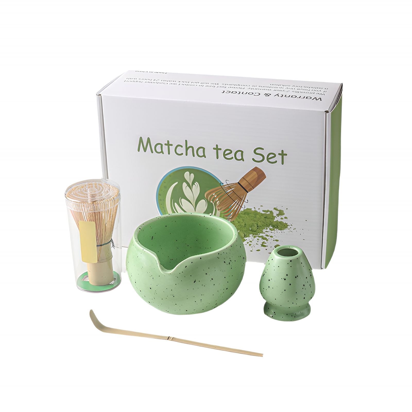 まっちゃ SF Japanese Matcha Bowl Scoop 100 Whisk Tea Ceremony Set
