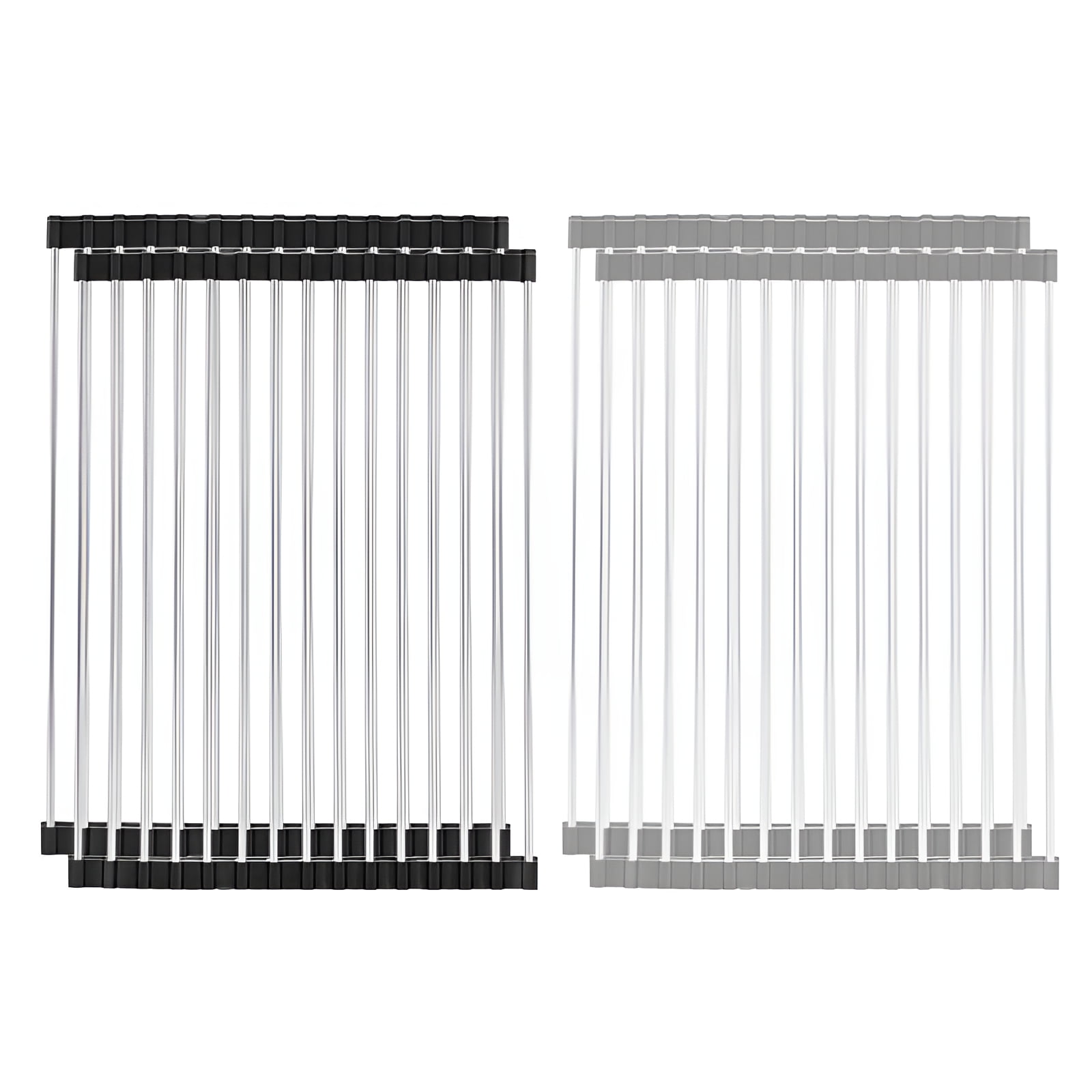 ACDANC 4Pcs Roll Up Dish Drying Rack,Moisture Protection Over the Sink ...