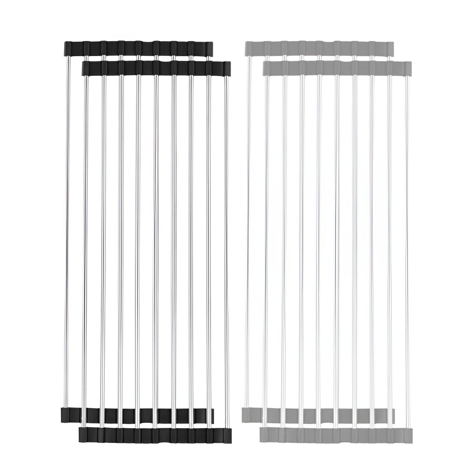 ACDANC 4Pcs Roll Up Dish Drying Rack,Quick Disassembly Over the Sink ...