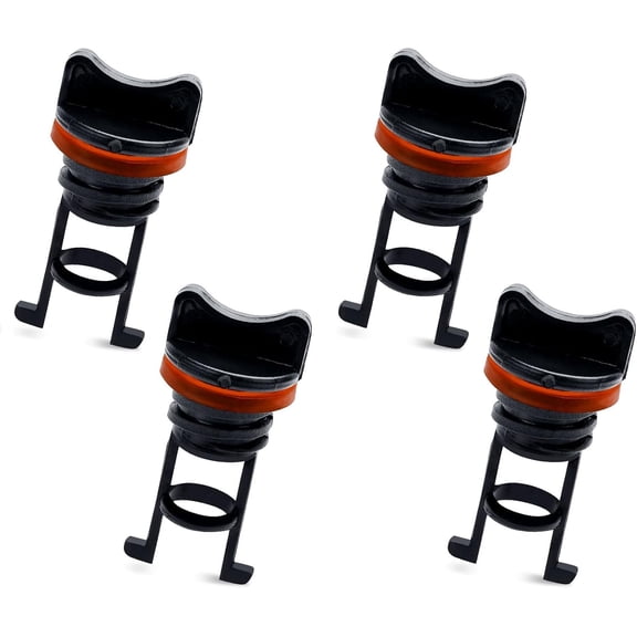 ACDANC 4pcs Boat Drain Plugs, 3/4 Inch Diameter Nylon Thread Drain Stoppers Kayak Scupper Plug Kit Drain Plugs for Dinghy Canoe Boat