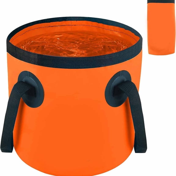 ACDANC 5 Gallon Bucket,Collapsible Bucket with Handle for Outdoor Beach Fishing Gardening,Folding Car Wash Buckets Mop Water Storage Laundry Wash Basin for Rv Household Cleaning Camping Essentials