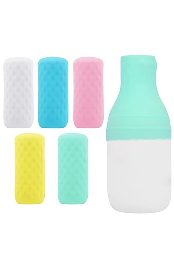 5 Pack Travel Essentials Accessories Silicone Bottle Covers,Cruise Essentials,Beach Vacation Essentials for Women Men,Elastic Sleeves for Leak Proofing,Fit Travel Size Bottles Toiletries
