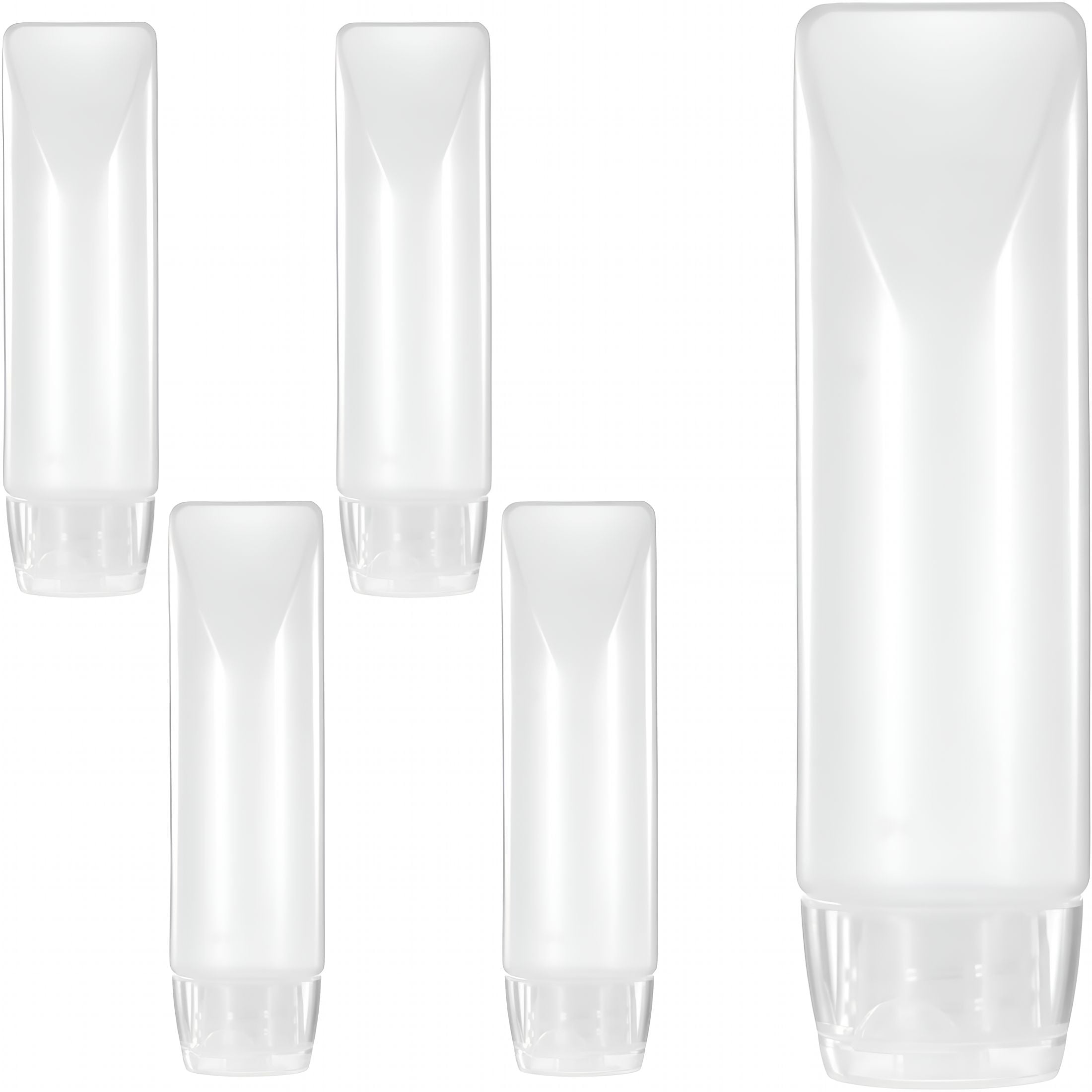 Toothpaste Container Food ACDANC 5 Pcs 1 Oz Refillable Toothpaste Tubes, Empty Travel Bottles ...