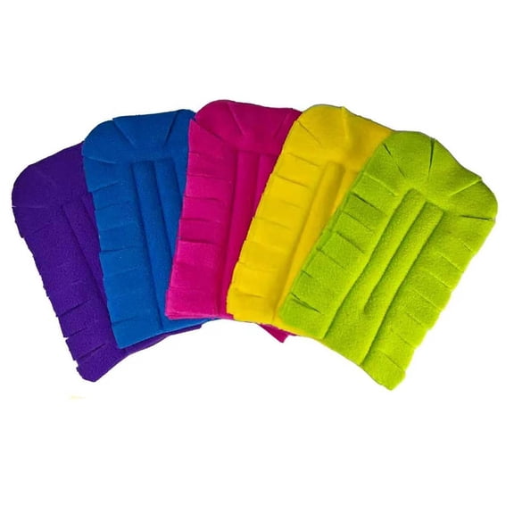 ACDANC 5 Pcs Reusable Fleece Duster Refills with 1 Handle,Washable Heavy Duty Duster Pads,360 Electrostatic Cleaning Pads for Fan,Blinds,Furniture,Window,Floor,Car and Pet Hair (5)