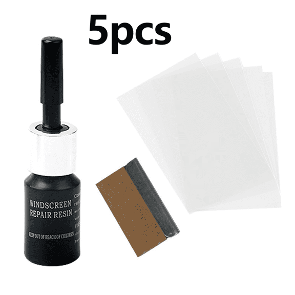 ACDANC 5 Pcs Windshield Repair Kit,Quick Repair Windshield Crack Repair Kit,Extend Service Life Windshield Chip Repair Kit