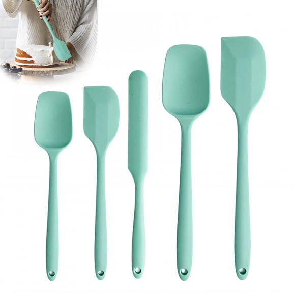ACDANC 5 Pieces Silicone Spatula,Bacteria Resistant Cake Spatula,Silicone Spatula for Cooking Cooking Baking Nonstick Cookware Tool,Mix1
