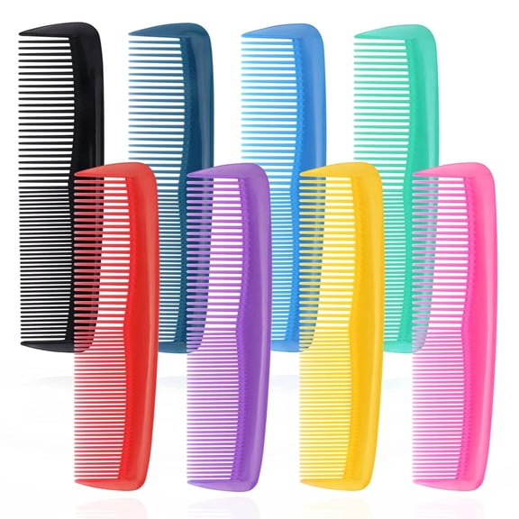 ACDANC 50 Pack Combs,Individually Wrapped,Pocket Combs In,Combs for Homeless,Hotel,Airbnb,Shelter/Homeless/Nursing Home/Charity,8 Colors,50 Small Combs for Kids,Suitable for Homeless,Hotel,Airbnb