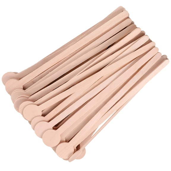 ACDANC 50 Pcs Drink Stirrers Cocktail Coffee Sticks Special Mixer Wand Wood Mixing Spoon Wooden Coffee Stirrers
