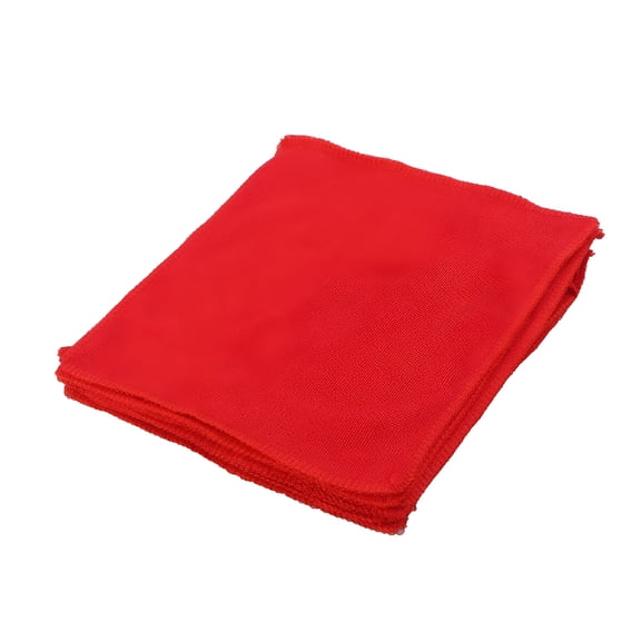 ACDANC 50 Pcs Micro Fiber Cloth Cleaning Car Detailing Drying Towel Red Microfiber Car Towels