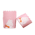 thumbnail image 1 of ACDANC 50Pcs Cupcake Boxes,Oil-Resistant Design Cupcake Box,Thick Cup Base Suitable for Bulk Commercial Use Mini Muffin Liners,Traveling Cat, 1 of 4
