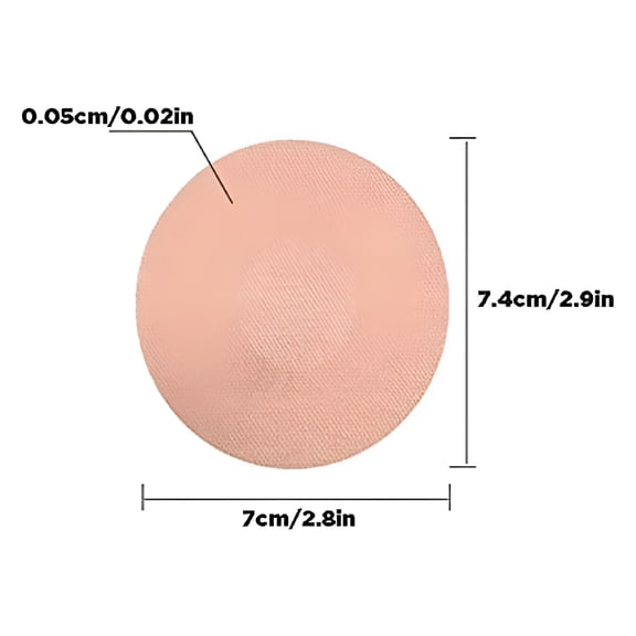 ACDANC 50Pcs Freestyle Libre Sensor Covers Waterproof Adhesive Patches Flesh Flexible CGM Patches Without Glue Center Patches