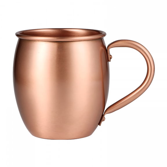 ACDANC 530Ml Pure Copper Mug Drum Cup Cocktail Restaurant Bar Cold Drink Cup
