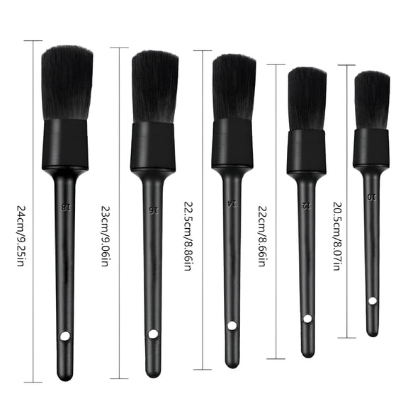 ACDANC 5Pcs Auto Car Detailing Brush Car Interior Cleaning Kit Automotive Detail Brushes for Wheels Engine Dashboard Car Detail Kit