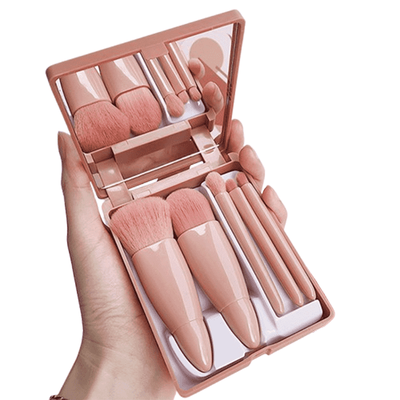 ACDANC 5Pcs Brush Set Multifunction Travel Makeup Brush Set Soft Unshedding Make Up Brush Set