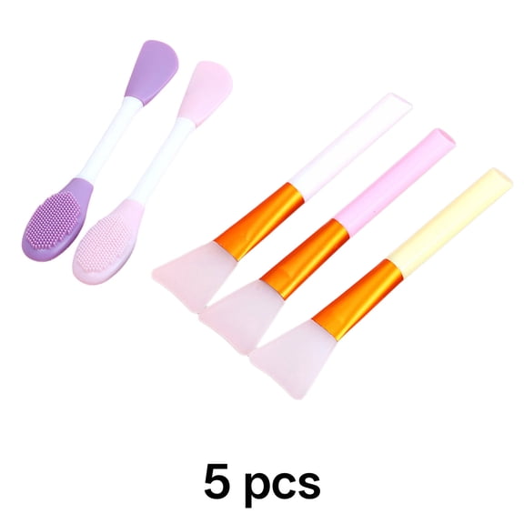 ACDANC 5Pcs Brush Set Silica Gel Face Mask Applicator Massage Portable Makeup Applicators,Multicolor
