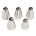 thumbnail image 1 of ACDANC 5Pcs Piping Tips Precise Decorating Cake Decorating Tools Variety of Shapes Frosting Piping Kit Professional Results, 1 of 4