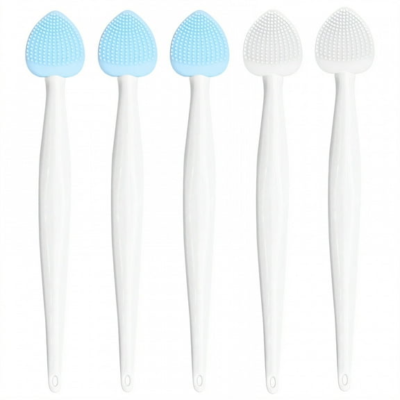 ACDANC 5Pcs Silicone Face Scrubber,Pore Scrubber for Face,Face Exfoliator Scrubber,Colormixing