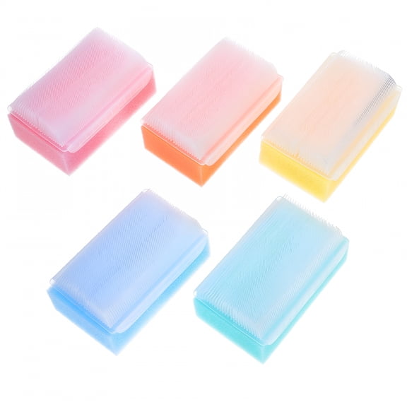 ACDANC 5pcs Baby Hair Sponge Scrub Cradle Cap Brush Soft Sponge Scrubber Brush for Newborn Bath Time Sensitive Scalp Cleaning Supplies