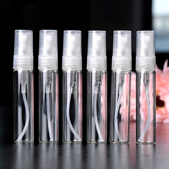 ACDANC 5pcs/Lot 5ml Glass Travel Spray Bottle Empty Transparent Atomizer Perfume
