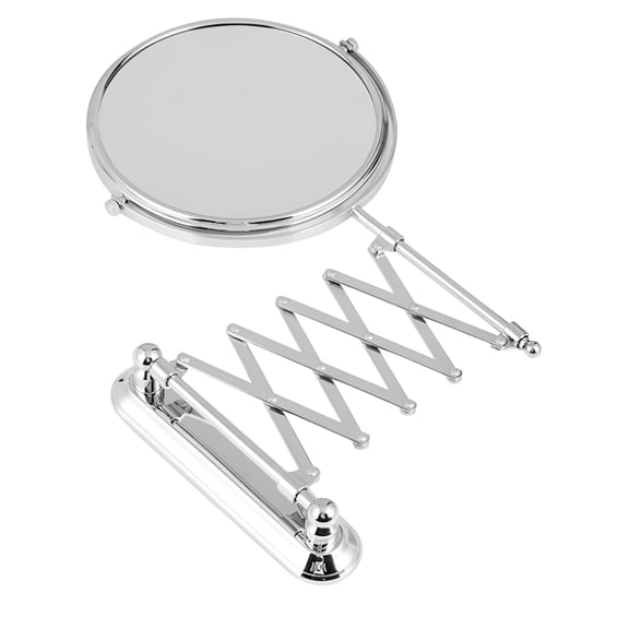 ACDANC 6 Inch 3X Magnifying Round Wall Mirror Two-Sided Retractable Bathroom Mirror 360 Degree Swivel Makeup Mirror