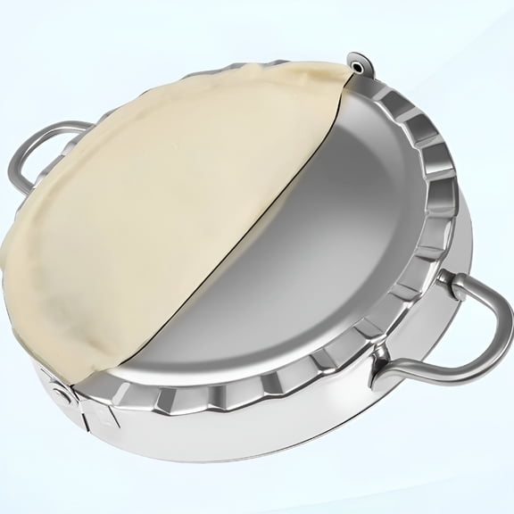 ACDANC 6 Inch Stainless Steel Empanada Maker - Large Pastry Press for Meat Pies, Dumplings, Ravioli & Turnovers - Durable Pocket Pie Mold for Home Baking & Kitchen Cooking