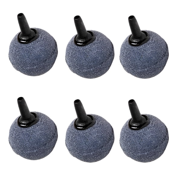 ACDANC 6 PCS Ball Shape Air Stone Mineral Bubble Diffuser Airstones for Aquarium Fish Tank Pump and Hydroponics 20x20mm