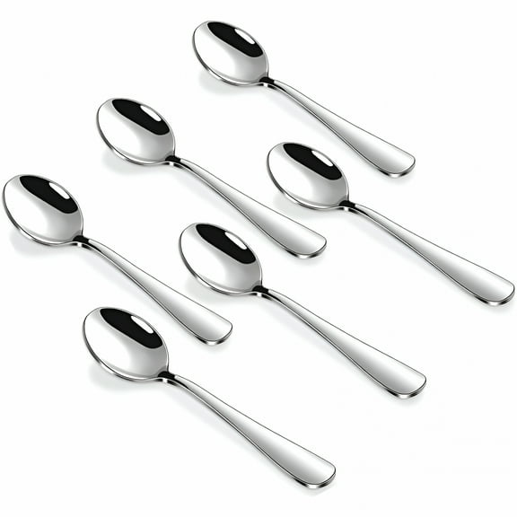 ACDANC 6 Pack Demitasse Espresso Spoons, 4.7 Inches Stainless Steel Mini Coffee Spoons Espresso Spoons