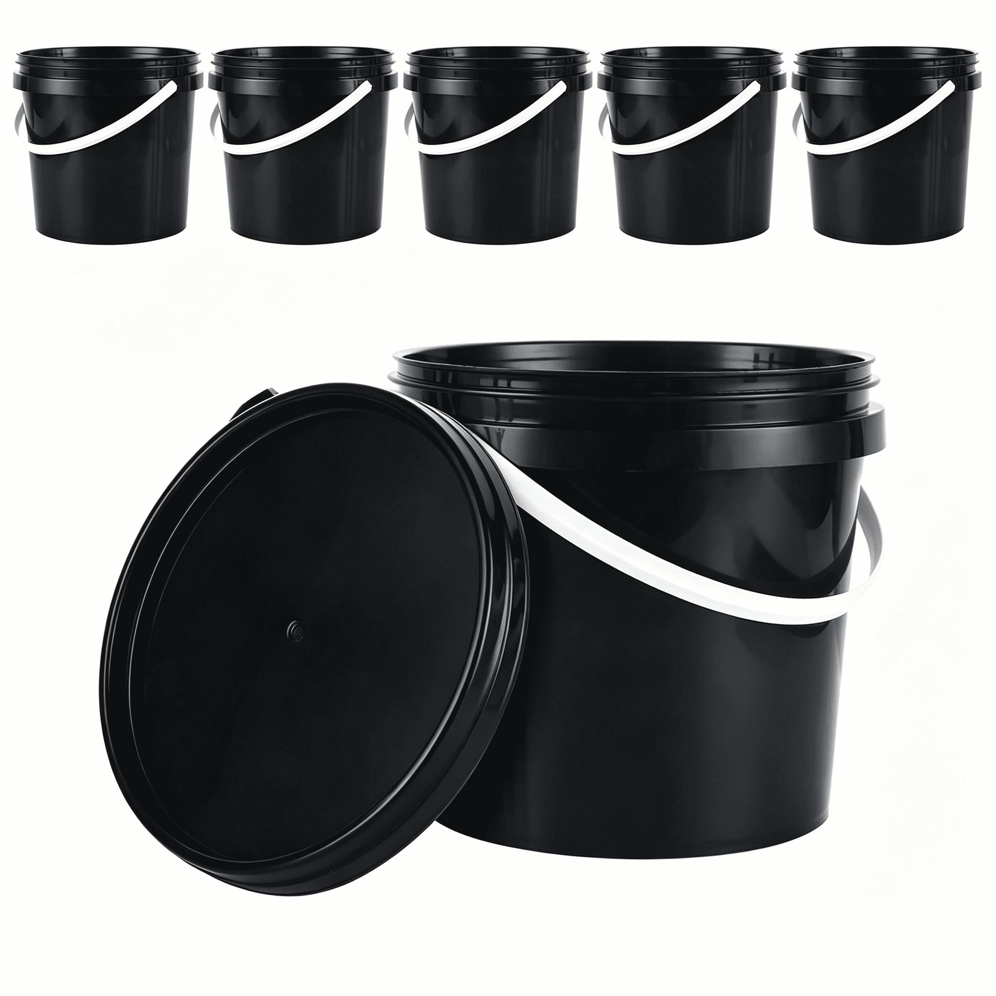 ACDANC 6 Pack Paint Bucket for Painting Plastic 2 Quart Paint Cans ...